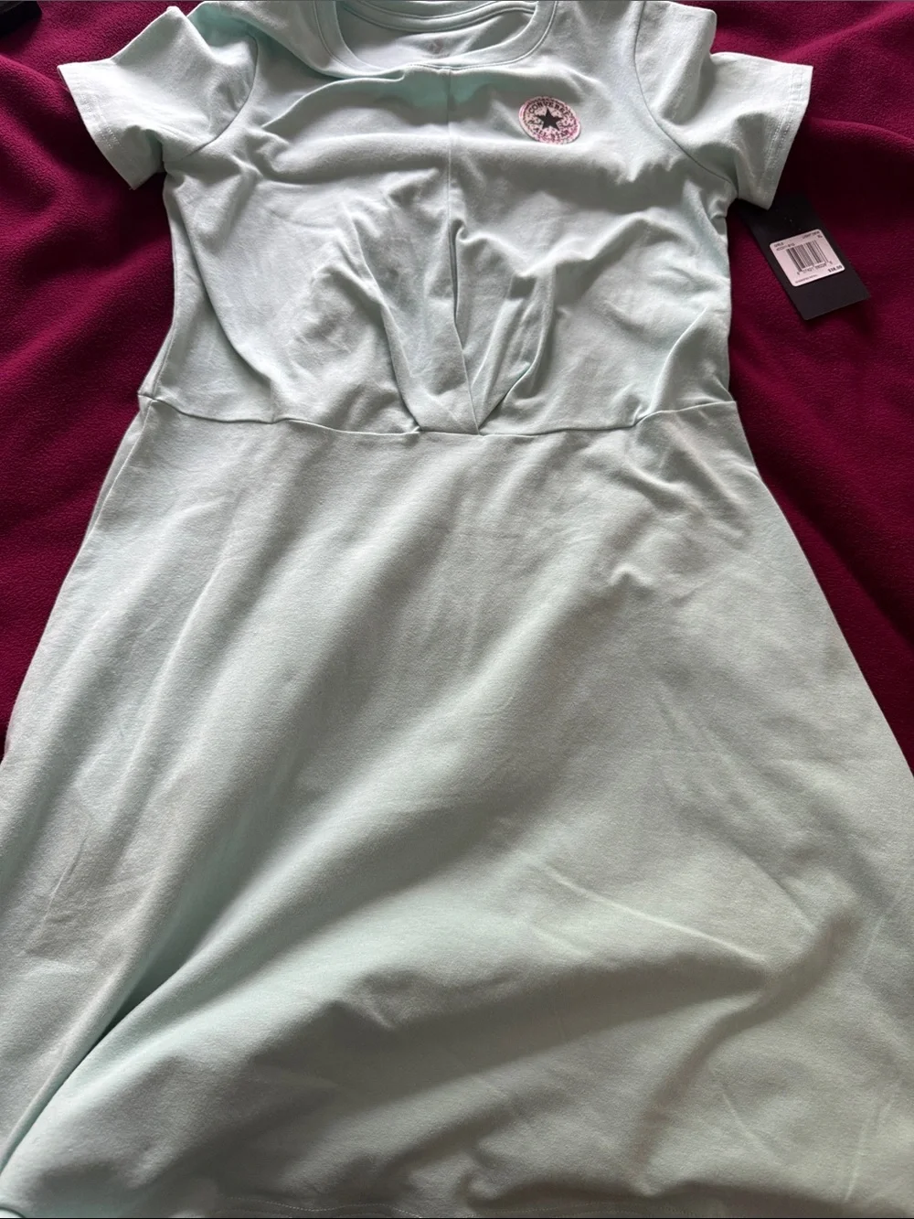 Converse Mint Green A-Line Short Sleeve Dress